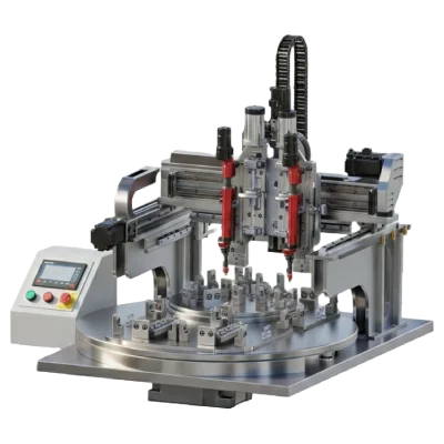 Double Spindle Screwing Robot with Rotary table